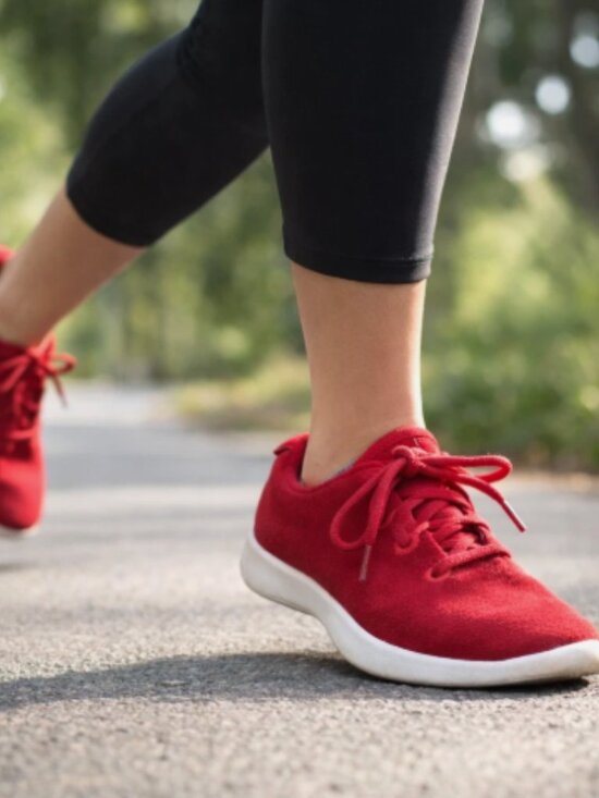 allbirds Shoes - ALLBIRDS Red Merino Wool Lace Up Walking Sneakers--NEW--5